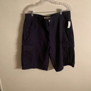 Men's Navy Blue Cargo Shorts 34 Waist